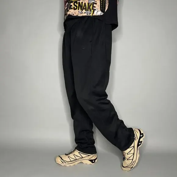 Nike Sweatpants Jet Black Polyester Subtle Swoosh Therma Fit